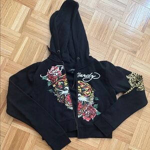 Ed Hardy Black Sweatsuit - BOTH PIECES INCLUDED